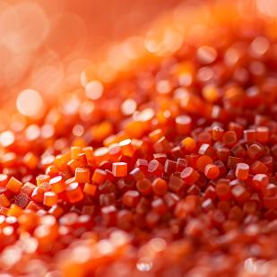 matière première plastique, billes de plastique