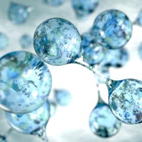 molécule d'eau, hydrogène