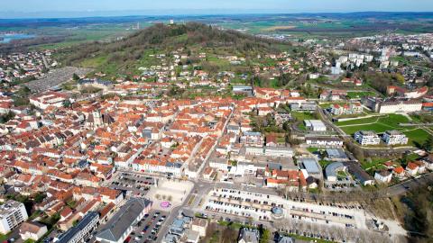 Vue aérienne de Vesoul