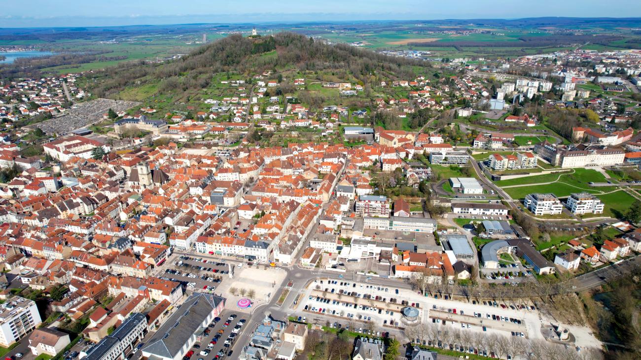 Vue aérienne de Vesoul
