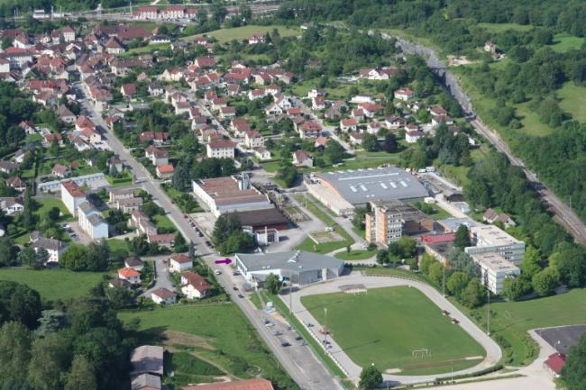 Vue aérienne du Lycée du bois de Mouchard