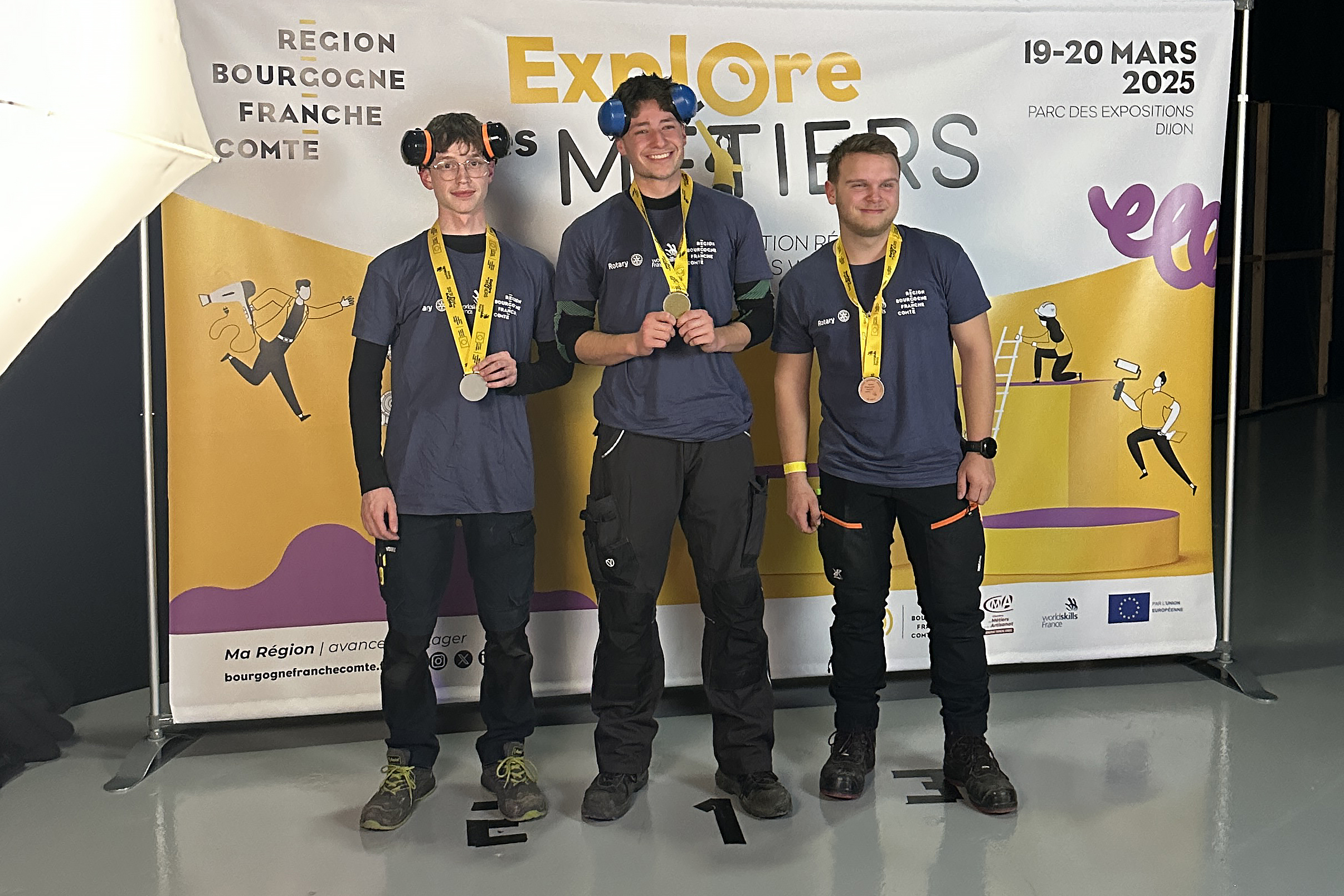 Podium Justin Christ, contrôle industriel , Worldskills Dijon 2025