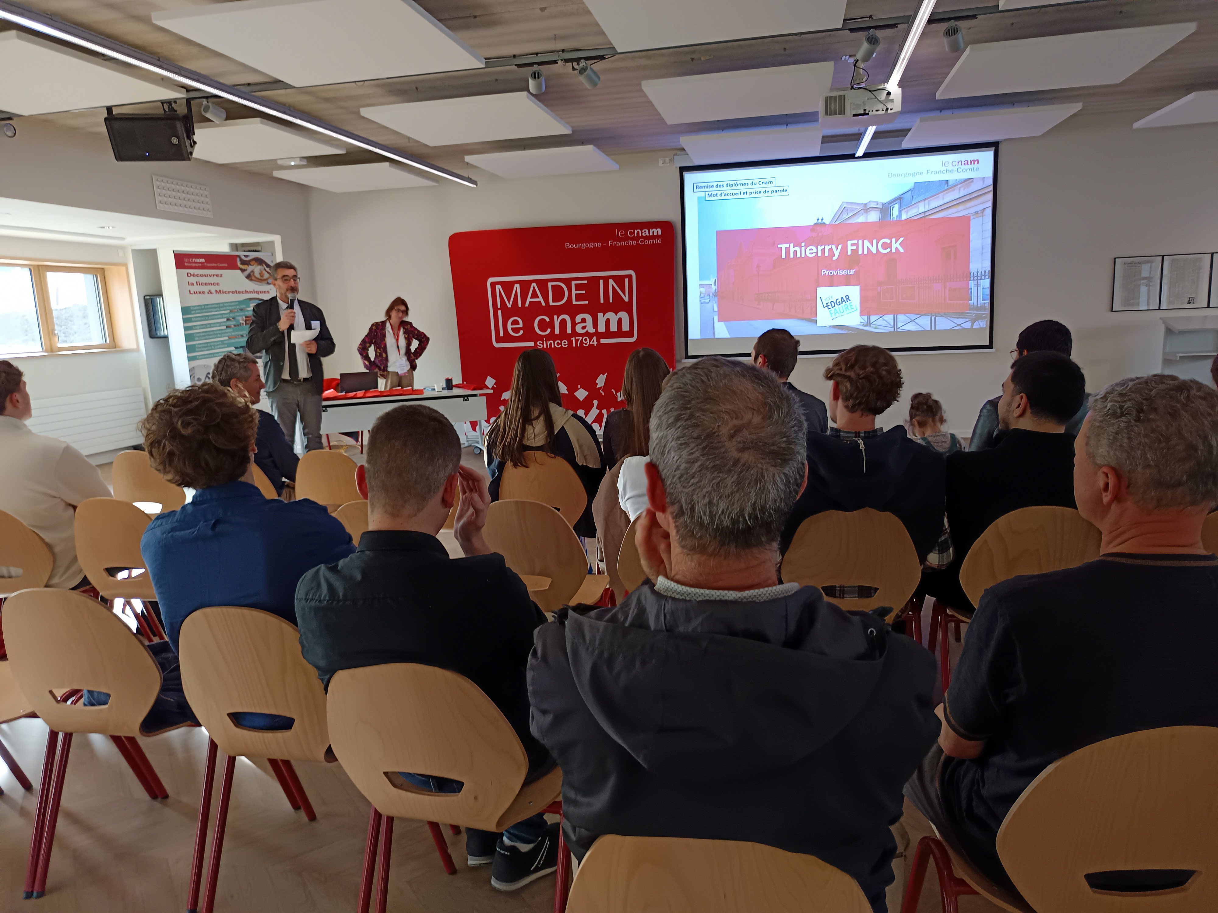 Discours Thierry Finck, Proviseur du Lycée Edgar Faure